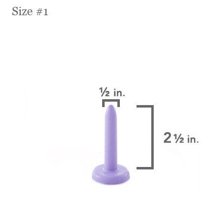 Soul Source Silicone Vaginal Dilator, violet size #1