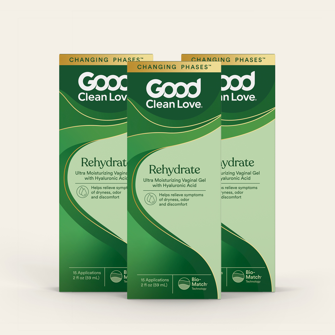 Rehydrate Ultra Moisturizing Vaginal Gel With Hyaluronic Acid - 3 Pack