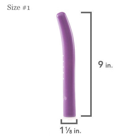 Soul Source Rigid Plastic Vaginal Dilator, violet size #1