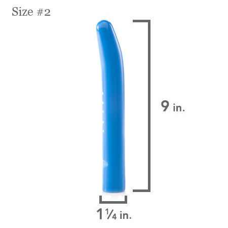 Soul Source Rigid Plastic Vaginal Dilator, blue size #2