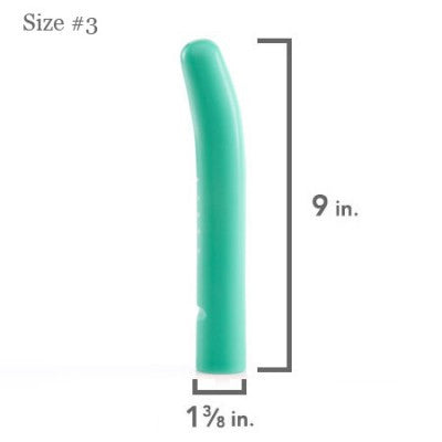 Soul Source Rigid Plastic Vaginal Dilator, green size #3
