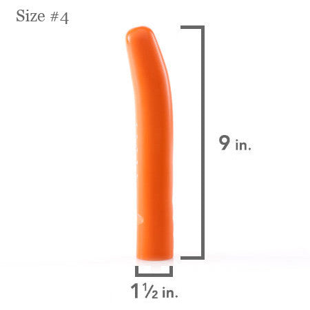 Soul Source Rigid Plastic Vaginal Dilator, orange size #4