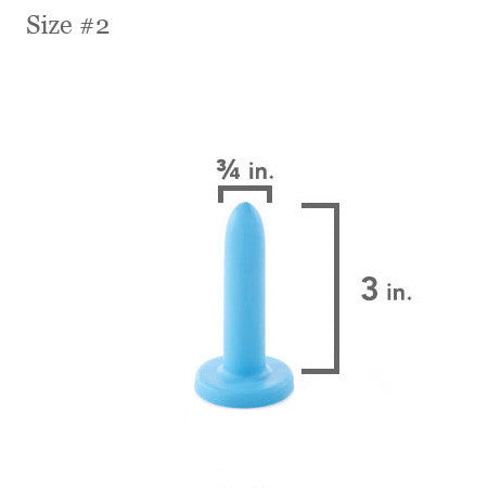 Soul Source Silicone Vaginal Dilator, blue size #2