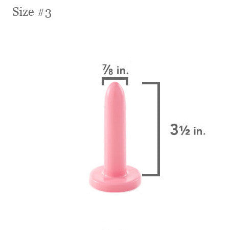 Soul Source Silicone Vaginal Dilator, pink size #3