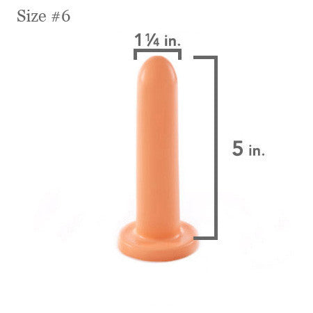 Soul Source Silicone Vaginal Dilator, orange size #6