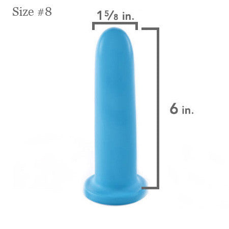 Soul Source Silicone Vaginal Dilator, blue size #8